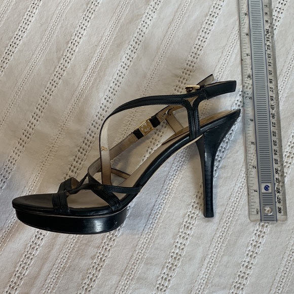 Micheal Kors Black Strapy Heals. Size 8. Good Used Condition. - Picture 6 of 8